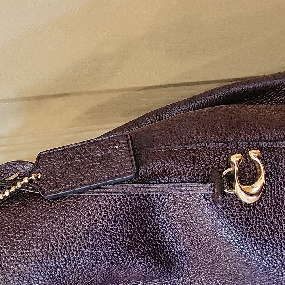 Brown/Burgundy Coach Shoulder Bag - Picture 3 of 10